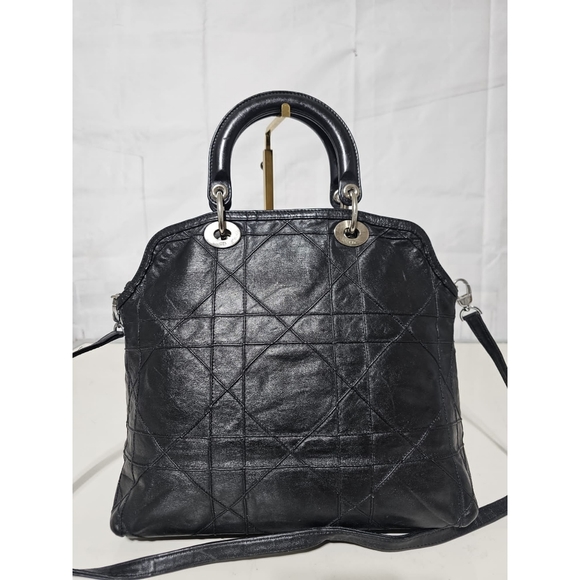 Christian Dior Granville Satchel Leather Cannage Black - Picture 6 of 13